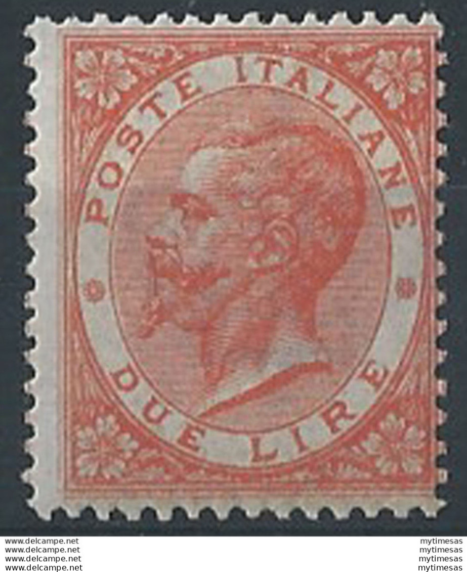 1863-65 Italia VE II Lire 2 Londra MNH Sassone N. L 22 - Sonstige & Ohne Zuordnung