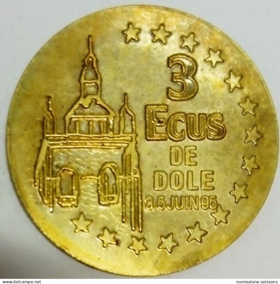 39 - JURA - DOLE - ECU DES VILLES - 3 ECUS 1995 - LOUIS PASTEUR 1822-1895 - Privatentwürfe