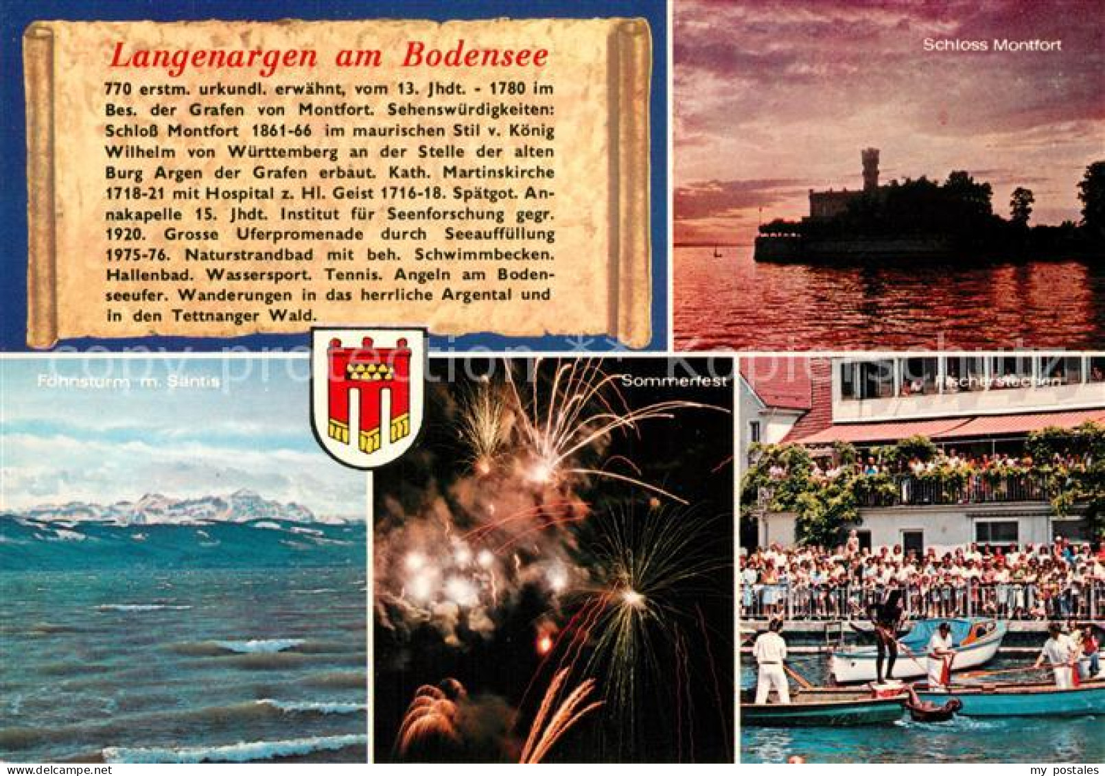 73181726 Langenargen Bodensee Schloss Montfort Foehnsturm Am Saentis Sommerfest  - Langenargen