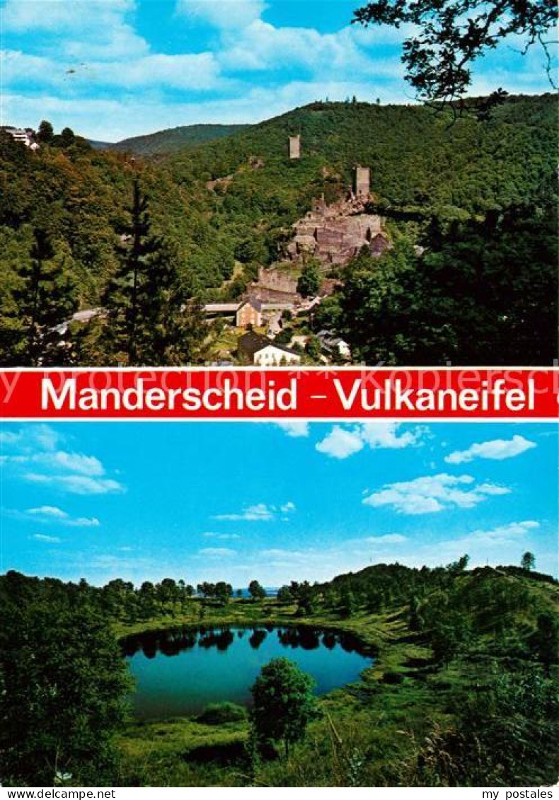 73181675 Manderscheid Eifel Ober Unterburg Maar Manderscheid Eifel - Manderscheid