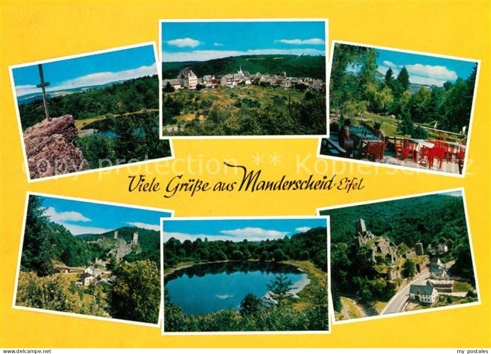 73181671 Manderscheid Eifel Panoramen Manderscheid Eifel - Manderscheid