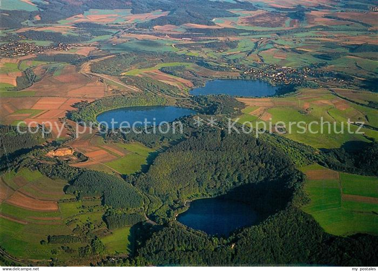 73181666 Eifel Region Fliegeraufnahme Gemuendener Weinfelder Schalkenmehrener Ma - Loreley