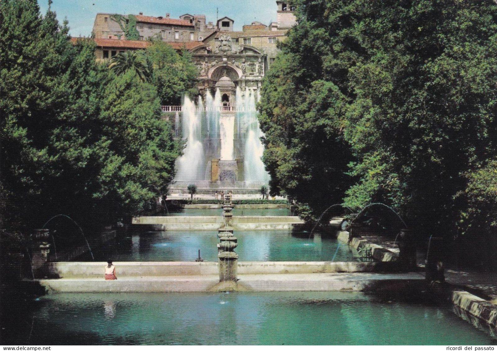 Cartolina Tivoli - Villa D'este - Peschiere - Fontane Di Nettuno E Organo - Tivoli