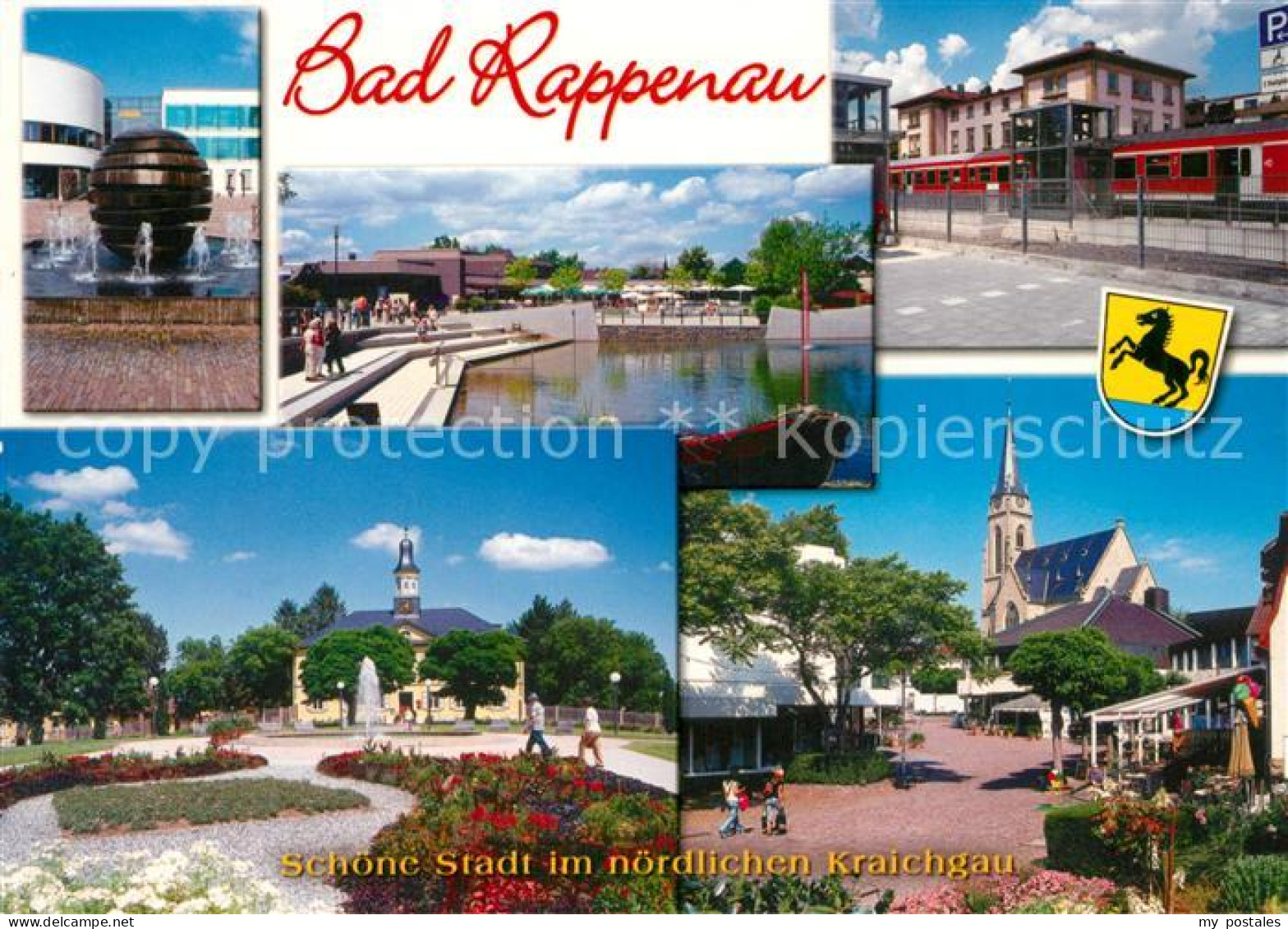 73181601 Bad Rappenau Stadtkirche Bahnhof Stadtbrunnen Kurpark Bad Rappenau - Bad Rappenau