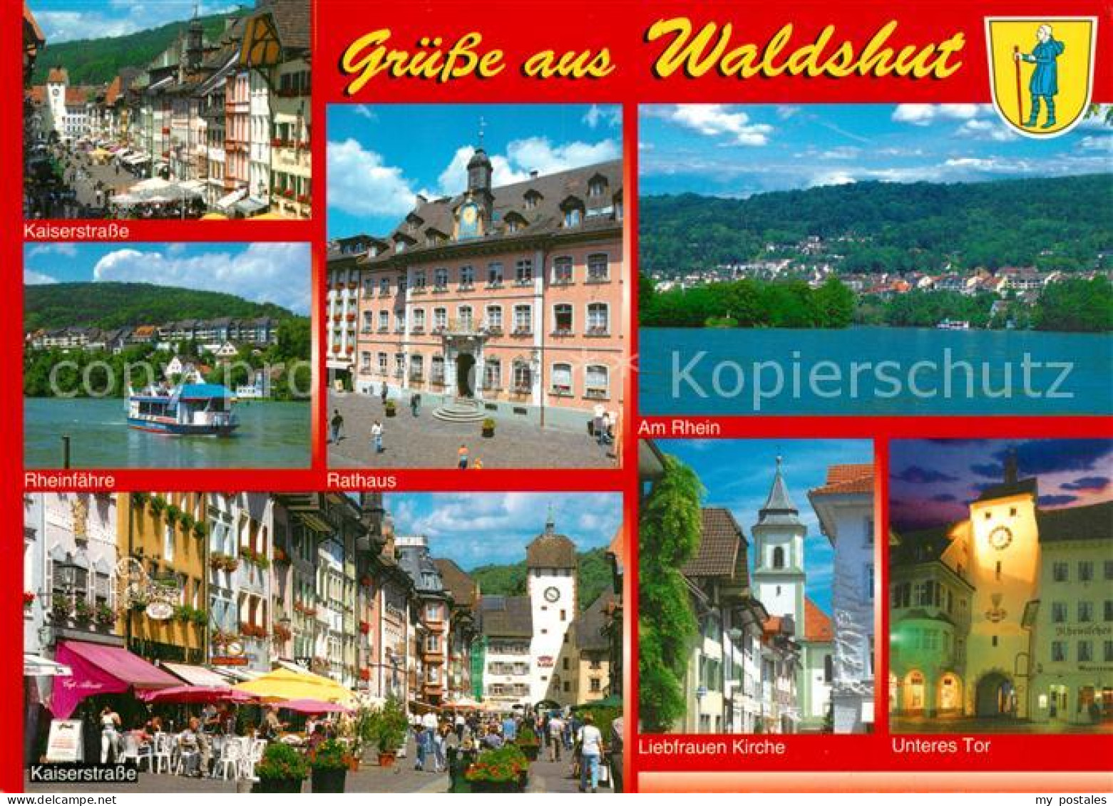 73181562 Waldshut-Tiengen Rathaus Kaiserstrasse Rheinfaehre Unteres Tor Waldshut - Waldshut-Tiengen