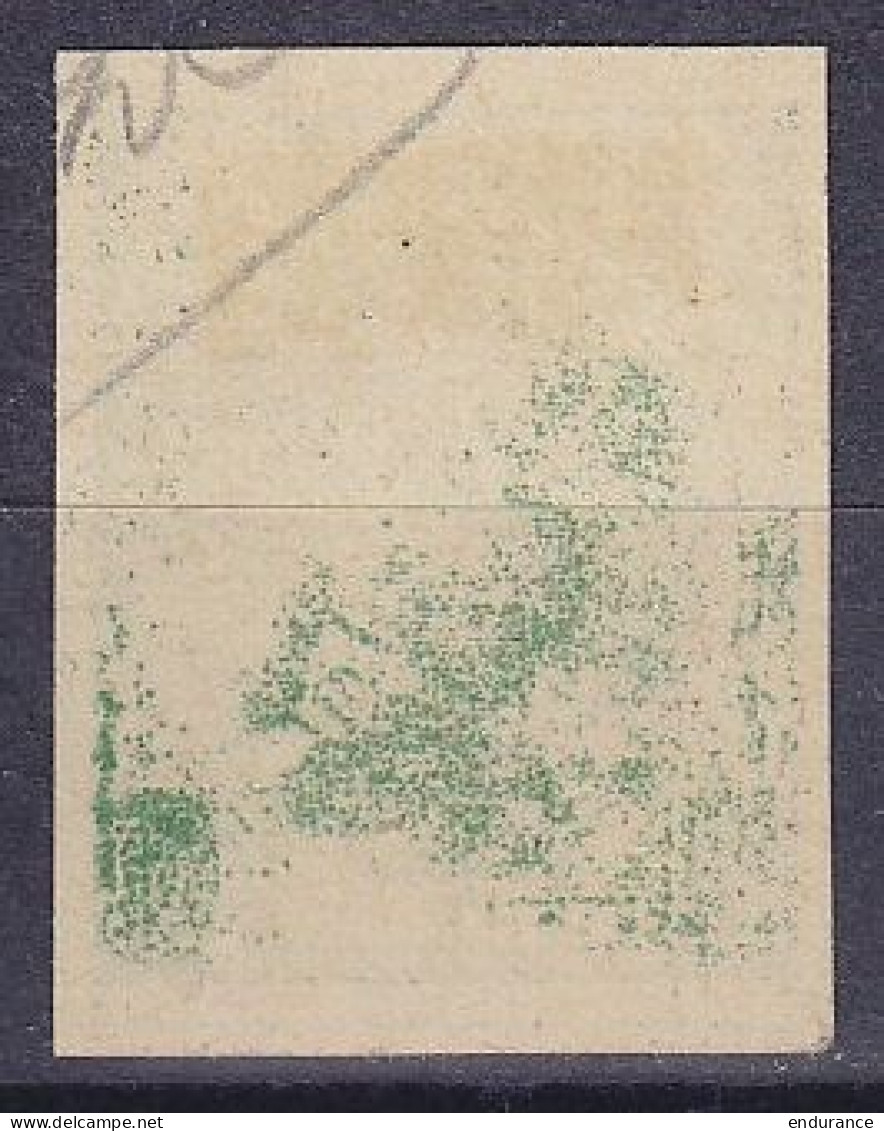 Albert 1e (1915) Epreuve En Vert, Impression Typo Sur Papier Mince Sans Valeur Faciale (fond Plein De La Même Couleur) ( - 1714-1794 (Oostenrijkse Nederlanden)