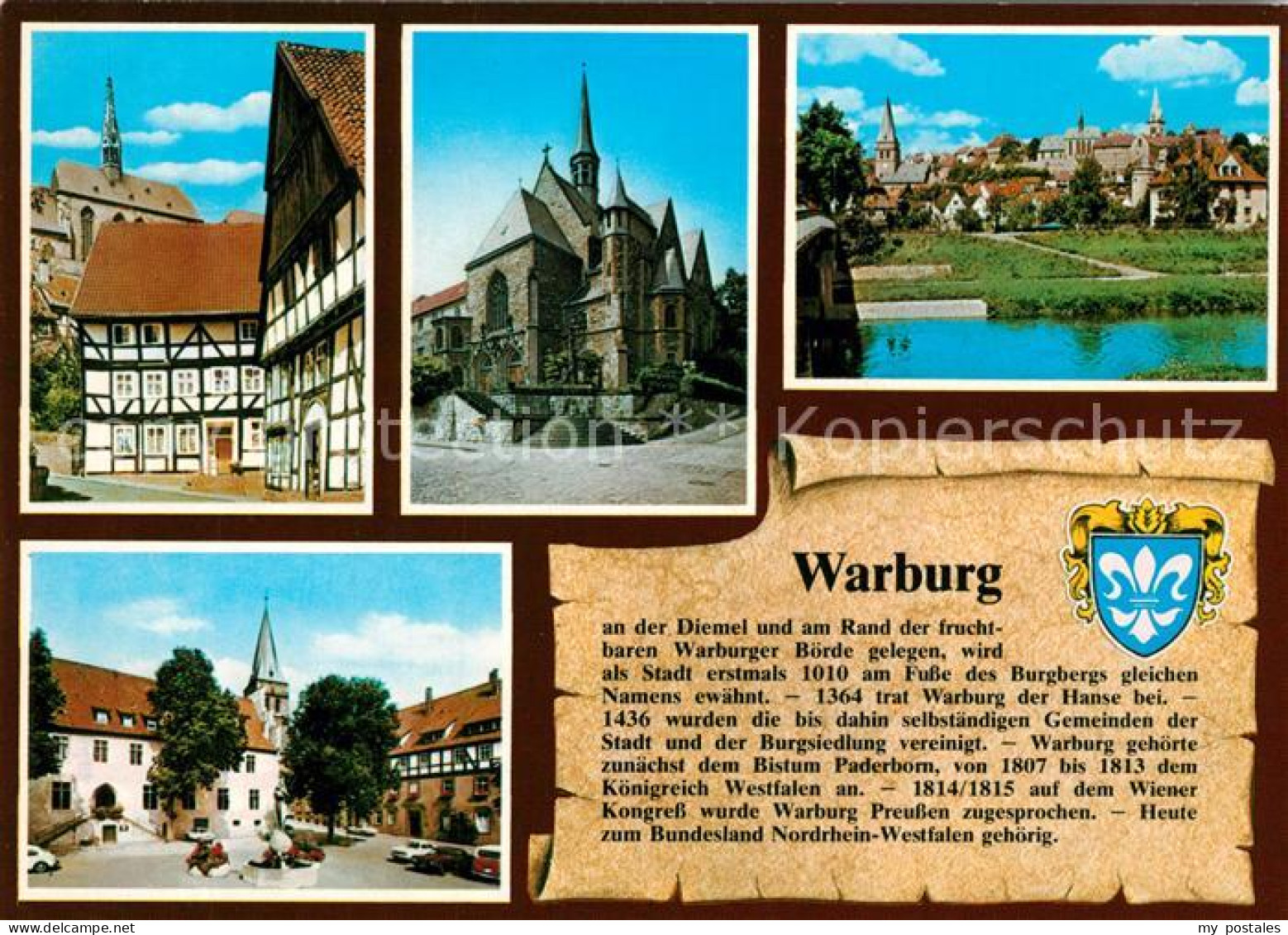 73181470 Warburg Westfalen Fachwerkhaus Schloss Kirche Stadtplatz Warburg Westfa - Warburg