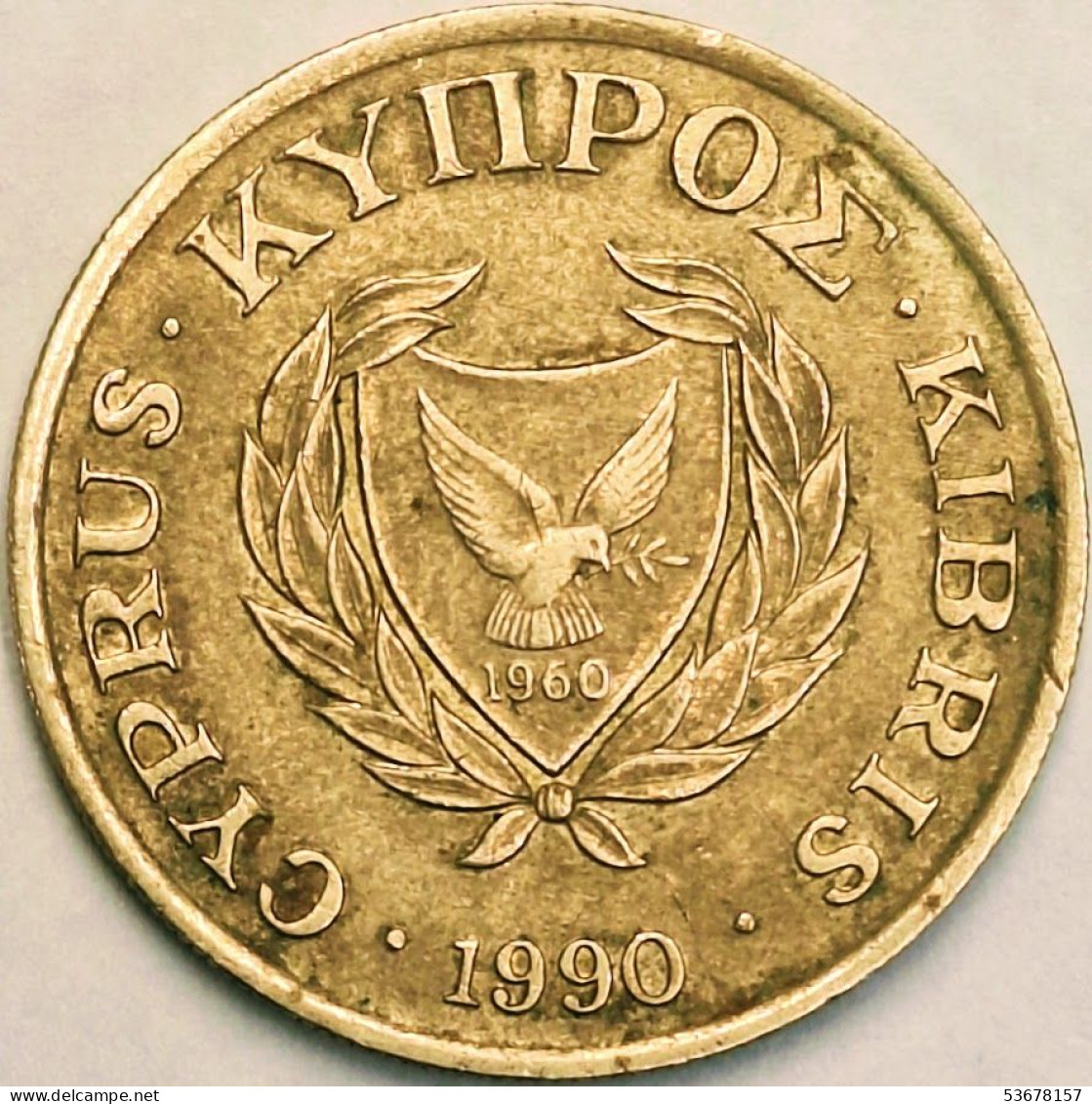 Cyprus - 10 Cents 1990, KM# 56.2 (#3609) - Zypern