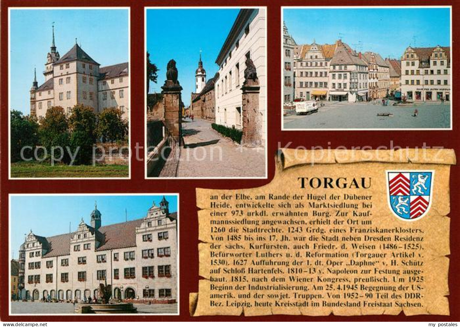 73181455 Torgau Schloss Marienkirche Marktplatz Rathaus Torgau - Torgau