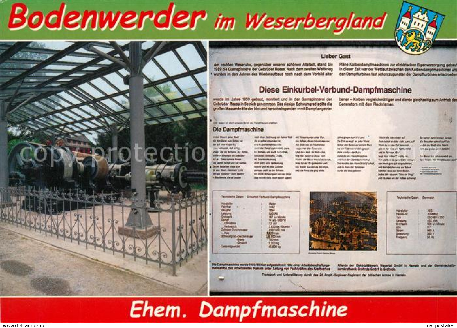 73181356 Bodenwerder Ehem Dampfmaschine Bodenwerder - Bodenwerder