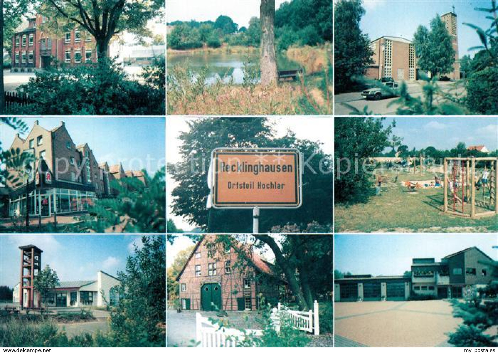 73181227 Recklinghausen Westfalen Grundschule Angelteich Katholische Kirche Sank - Recklinghausen