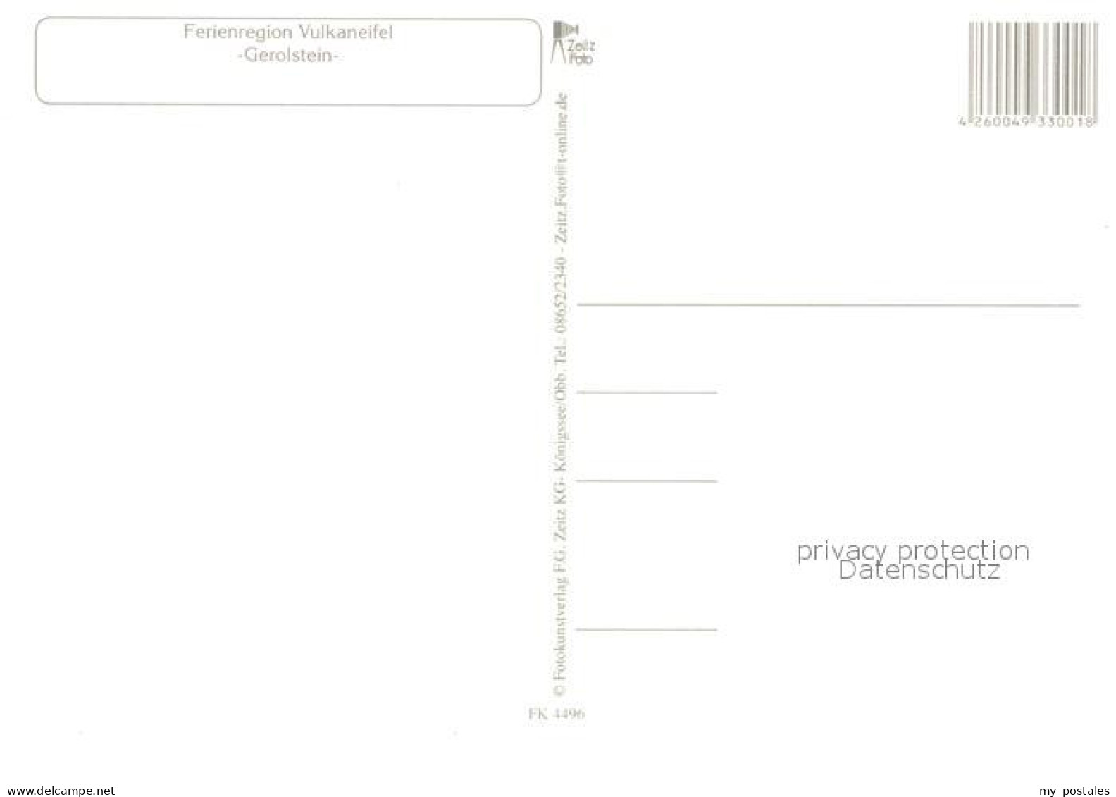 73181181 Gerolstein Kasselburg Brunnenplatz Panoarmen Gerolstein - Gerolstein