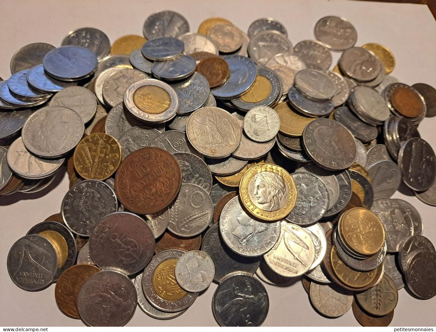ITALIE   Lot De 1,410  KG  De Monnaies  ( E ) - Mezclas - Monedas