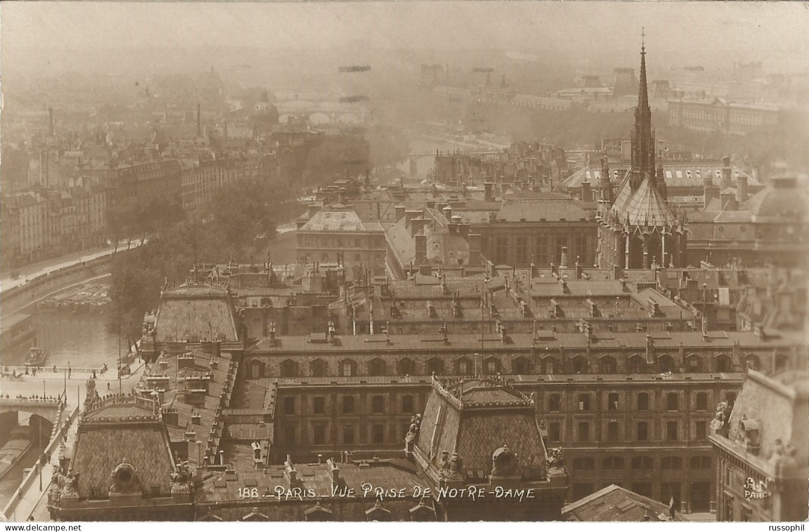 FRANCE - FLIER DEPARTURE PMK "PARIS 47 JEUX OLYMPIQUES" ON FRANKED PC (VIEW OF PARIS) TO BELGIUM - 1923 - Estate 1924: Paris