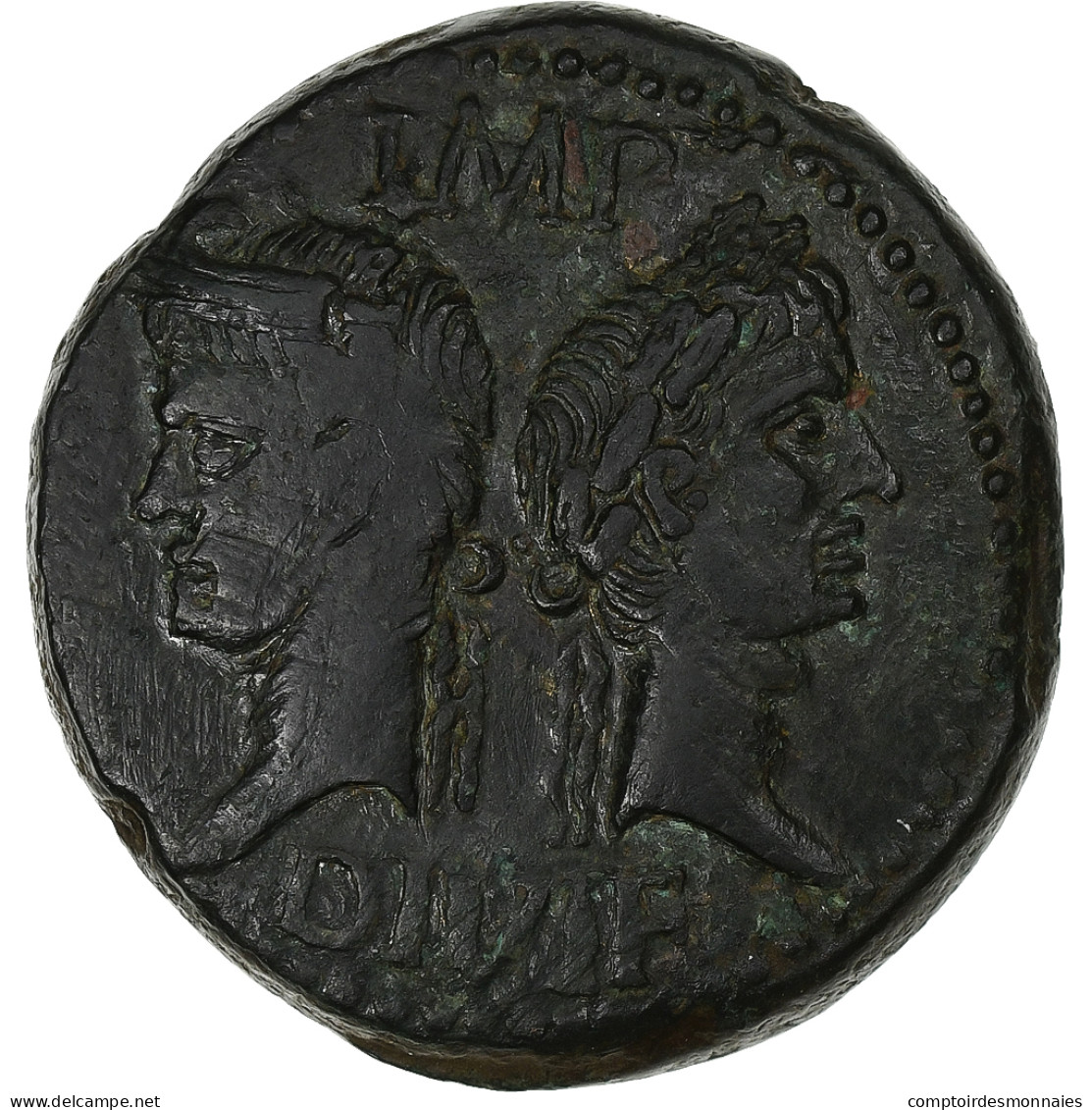 Augustus & Agrippa, Dupondius, 9-3 BC, Nîmes, Bronze, TB+, RIC:158 - The Julio-Claudians (27 BC To 69 AD)