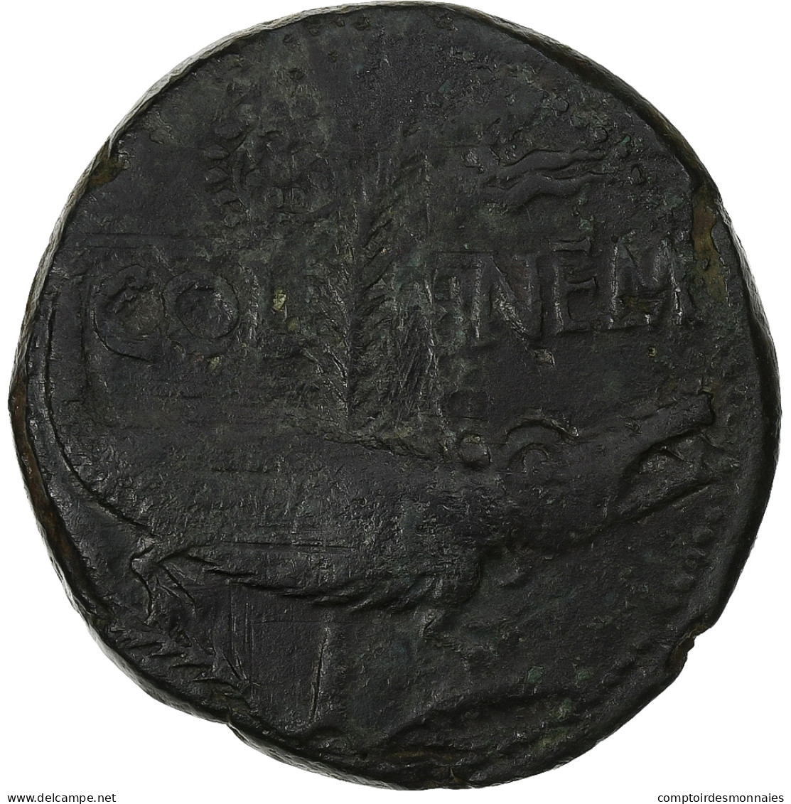 Augustus & Agrippa, Dupondius, 9-3 BC, Nîmes, Bronze, TB+, RIC:158 - The Julio-Claudians (27 BC To 69 AD)