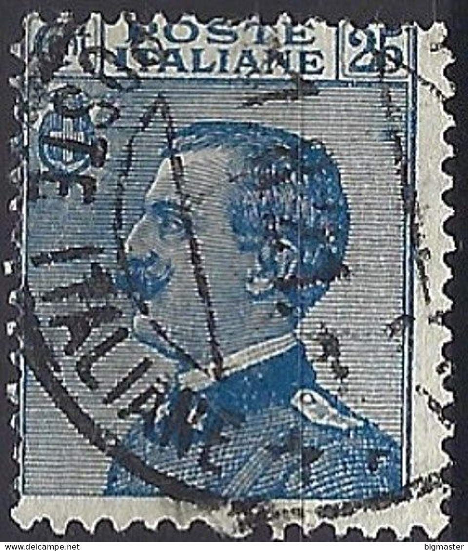 1908 Regno D'Italia U 1908 IT83 Vittorio Emanuele III Sn 25c Fu - Oblitérés