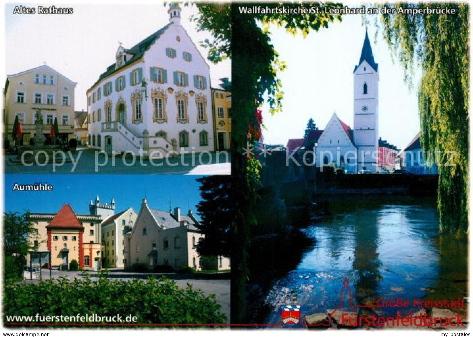 73181068 Fuerstenfeldbruck Altes Rathaus Aumuehle Wallfahrtskirche St. Leonhard  - Fuerstenfeldbruck