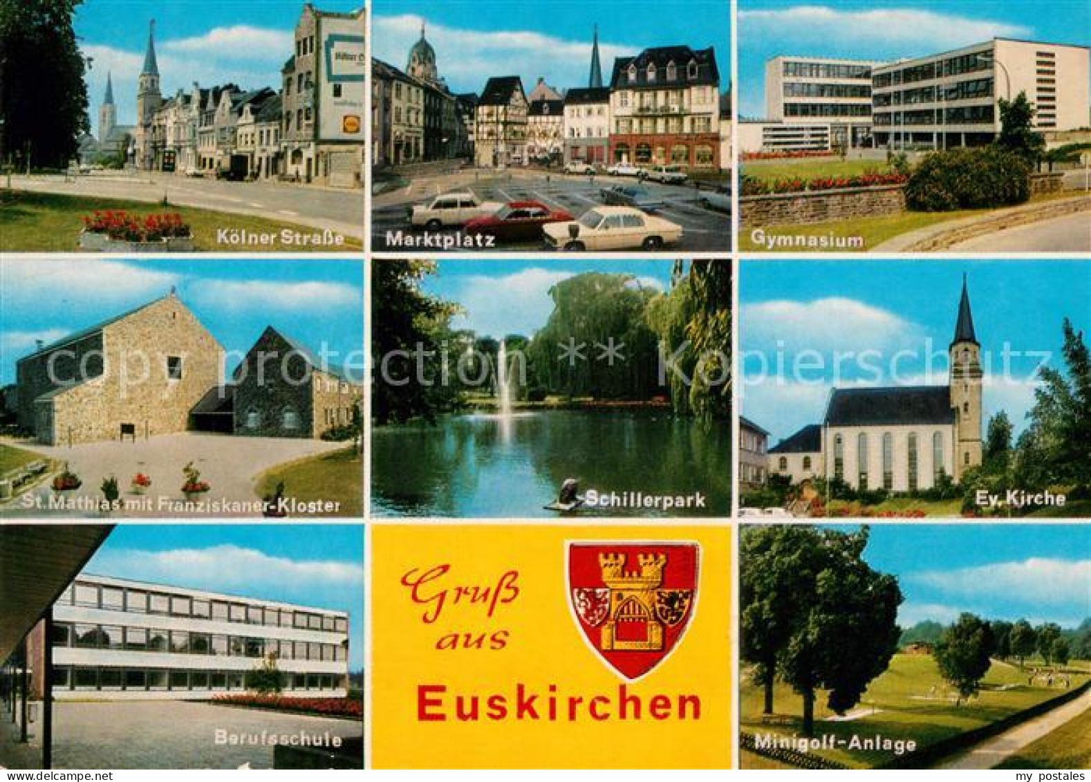 73181012 Euskirchen Koelner Strasse Marktplatz Gymnasium Sankt Mathias Kloster E - Euskirchen