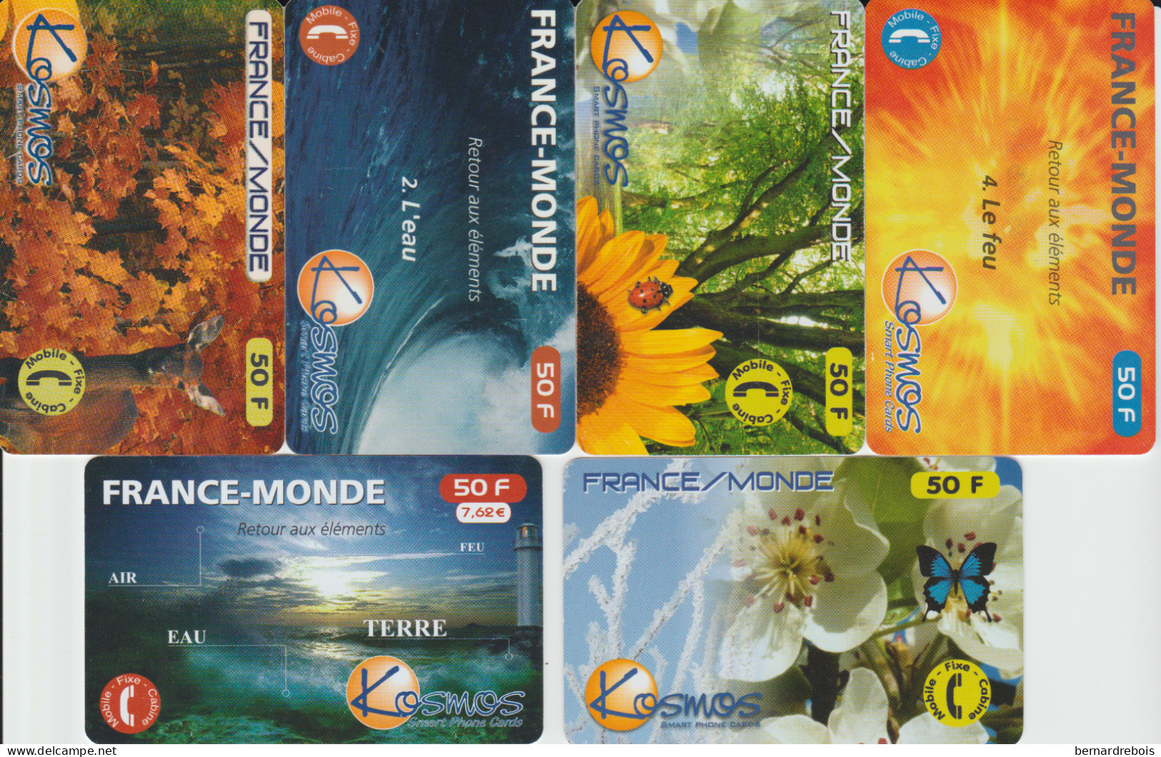 A16 - 6 PREPAYEES, Pour 1 € - Lots - Collections
