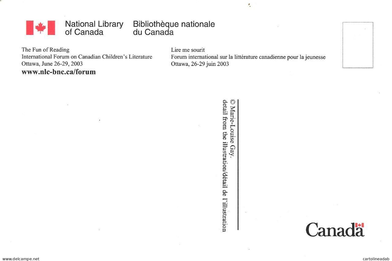 [MD8950] CPM - CANADA - OTTAWA - NATIONAL LIBRARY OF CANADA - PERFETTA - Non Viaggiata - Ottawa