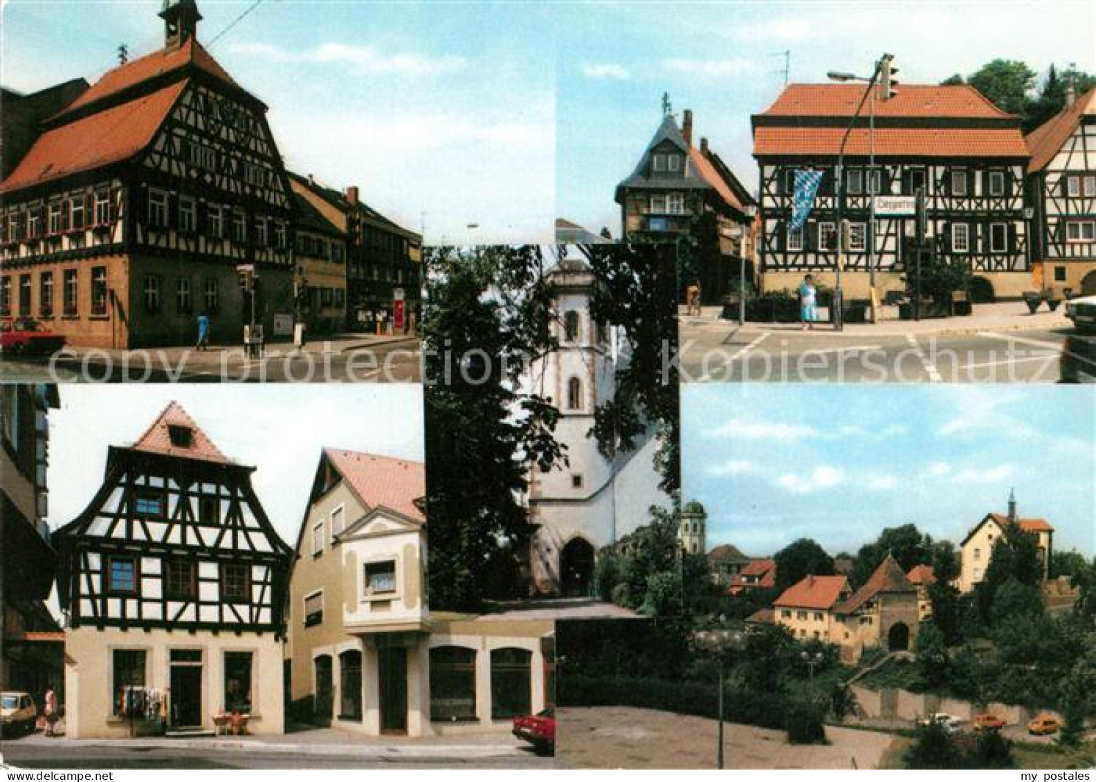 73180803 Sinsheim Elsenz Altstadt Fachwerkhaeuser Turm Sinsheim Elsenz - Sinsheim