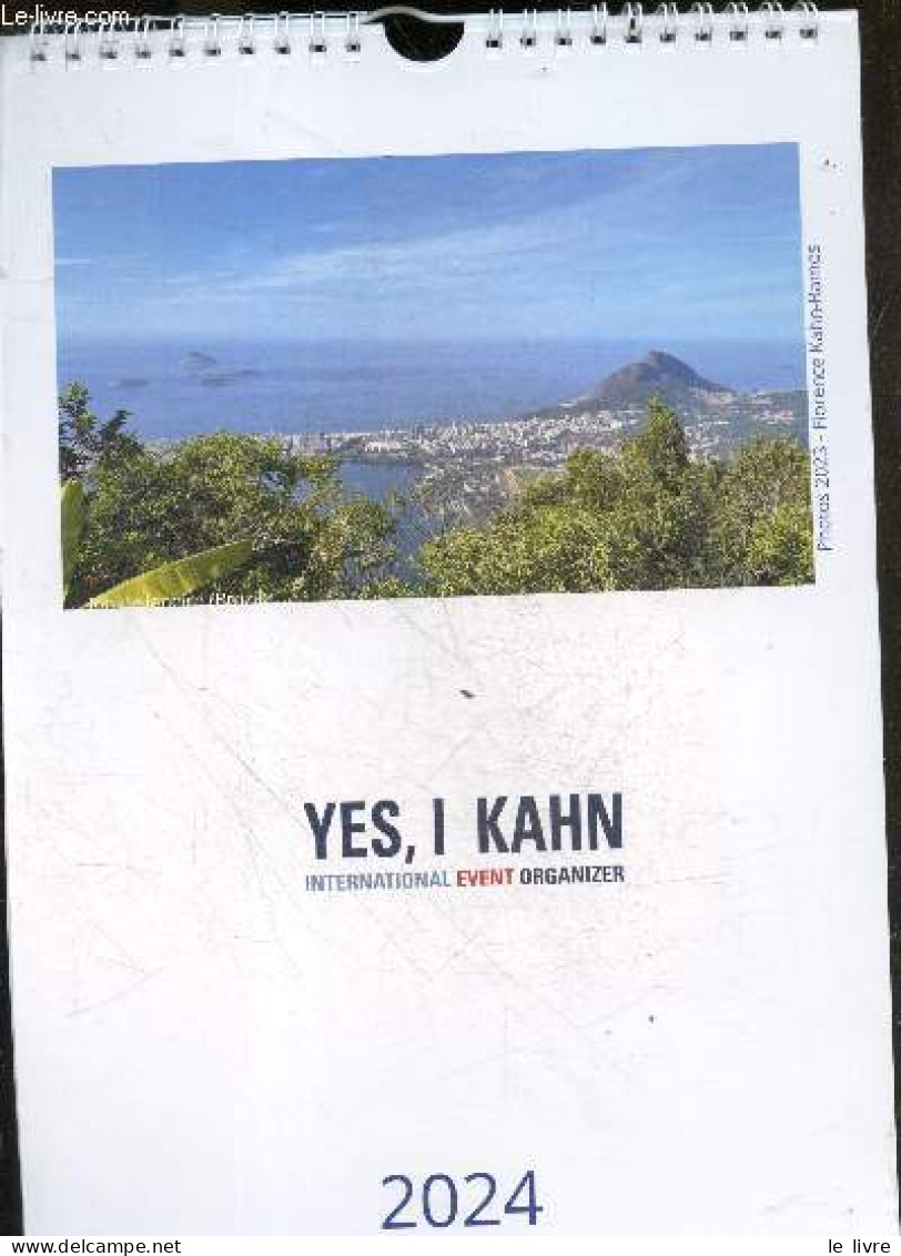Yes, I Kahn International Event Organizer - Calendrier 2024 - KAHN RAMOS FLORENCE - COLLECTIF - 2023 - Agenda & Kalender