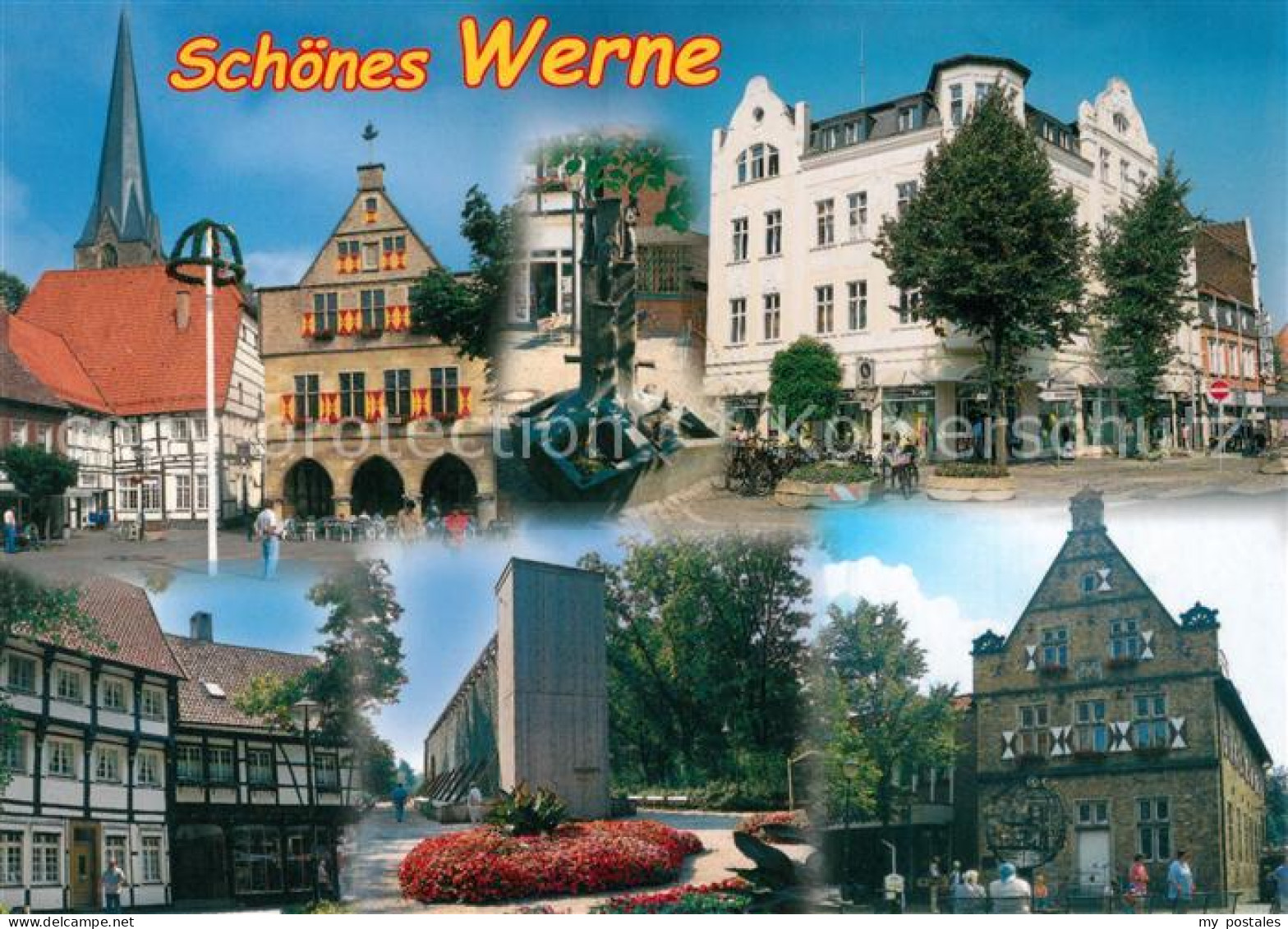 73180761 Werne Unna Teilansichten Altstadt Brunnen Gradierwerk Werne Unna - Werne