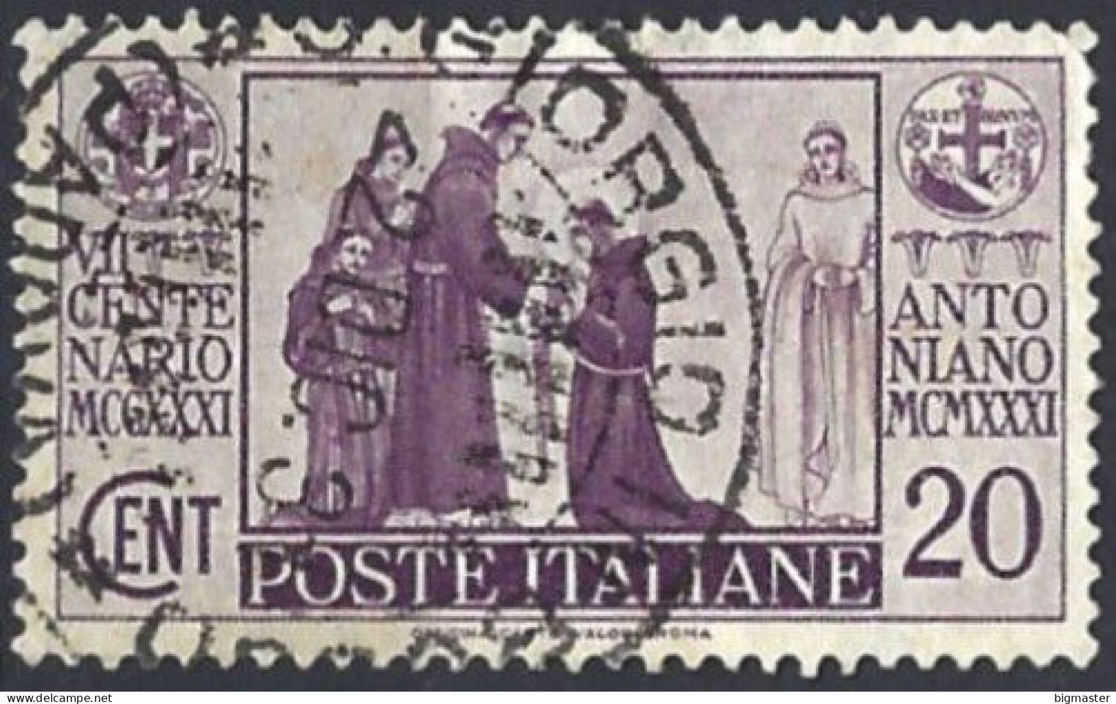 1931  Regno D'italia U IT292 Centenario Antoniano Fu - Oblitérés