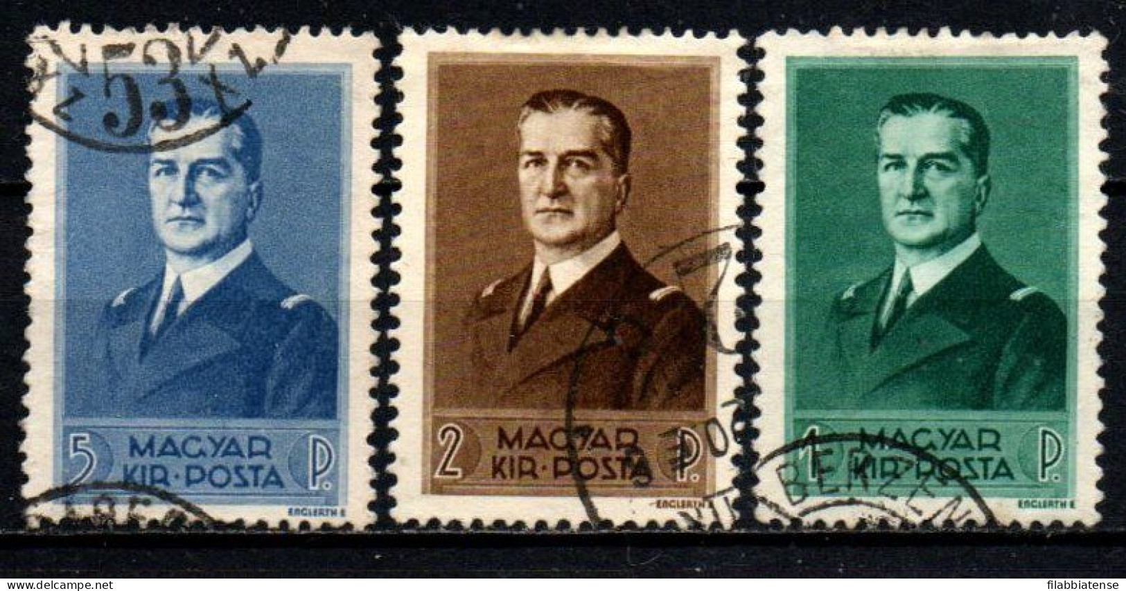 1938 - Ungheria 506/08 Ammiraglio Miklos Horthy   ------ - Used Stamps