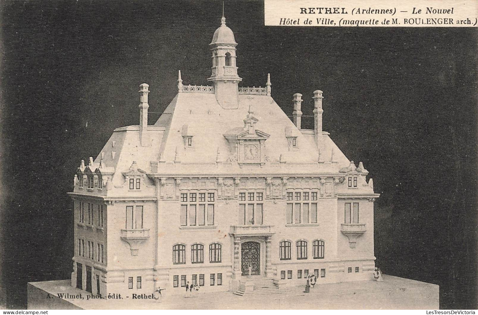 FRANCE - Rethel - Maquette Du Nouvel Hôtel De Ville De M.Boulenger - Carte Postale Ancienne - Rethel