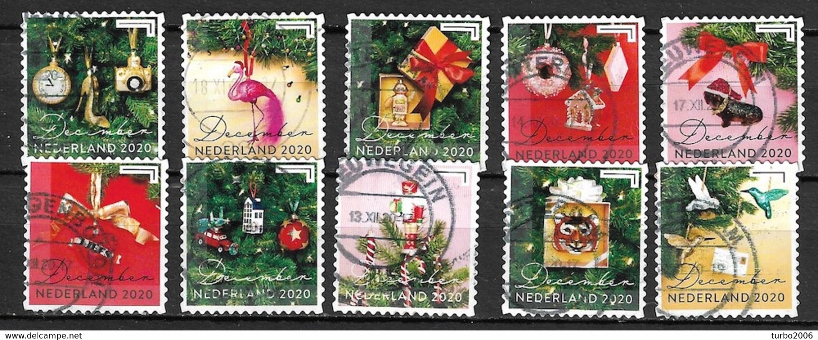 2020 Decemberzegels Complete Gestempelde Serie Uit Het Velletje NVPH 3886 / 3895 - Used Stamps