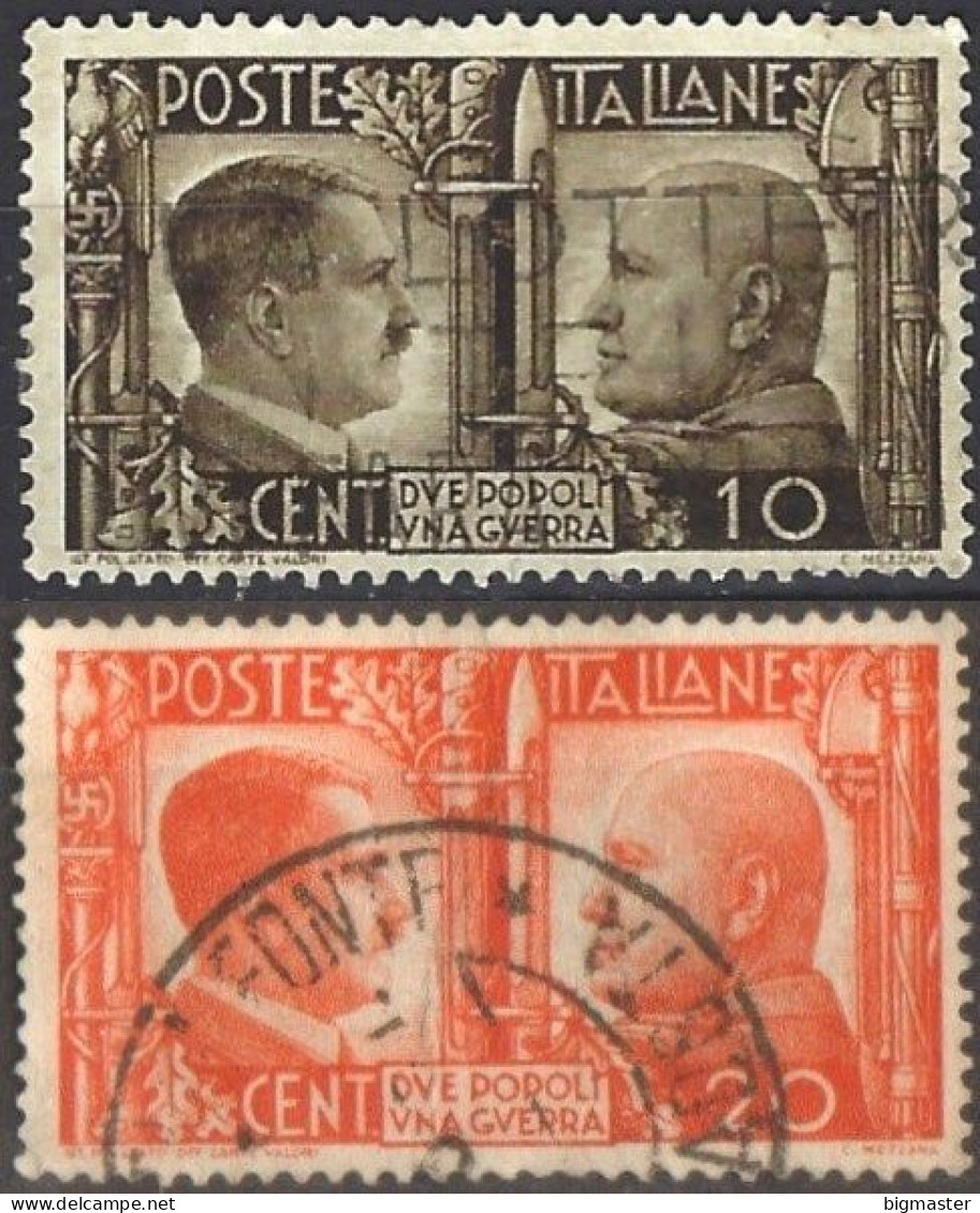 1941 Regno D'Italia U Regno D'Italia U IT425-53 Fratellanza Italo -tedesca Fu - Oblitérés