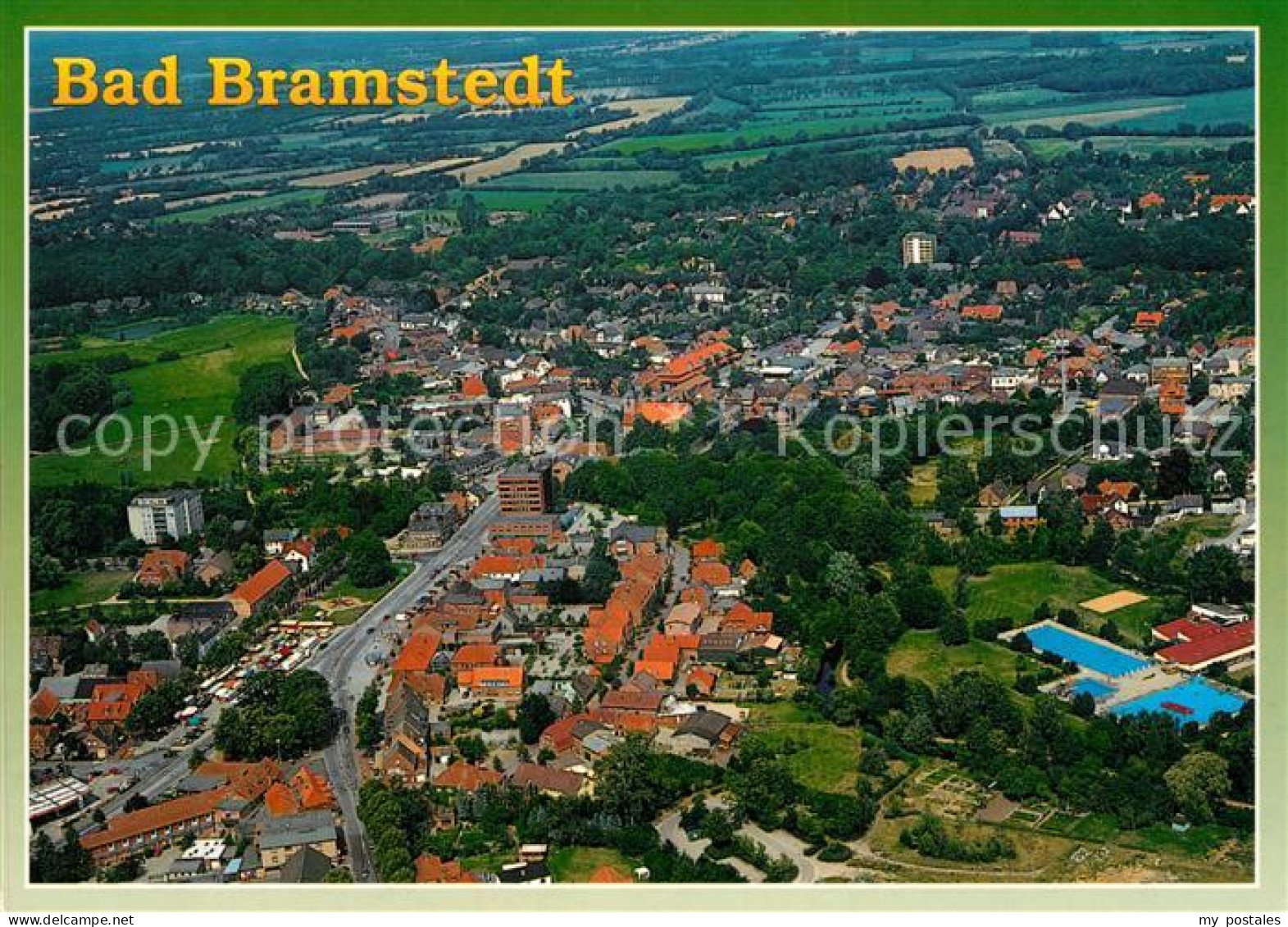 73180099 Bramstedt Bad Fliegeraufnahme Schwimmbad  Bramstedt Bad - Bad Bramstedt