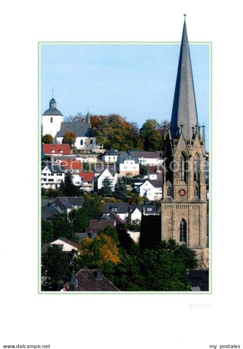 73180011 Warstein Stadtbild Mit Kirche Warstein - Warstein