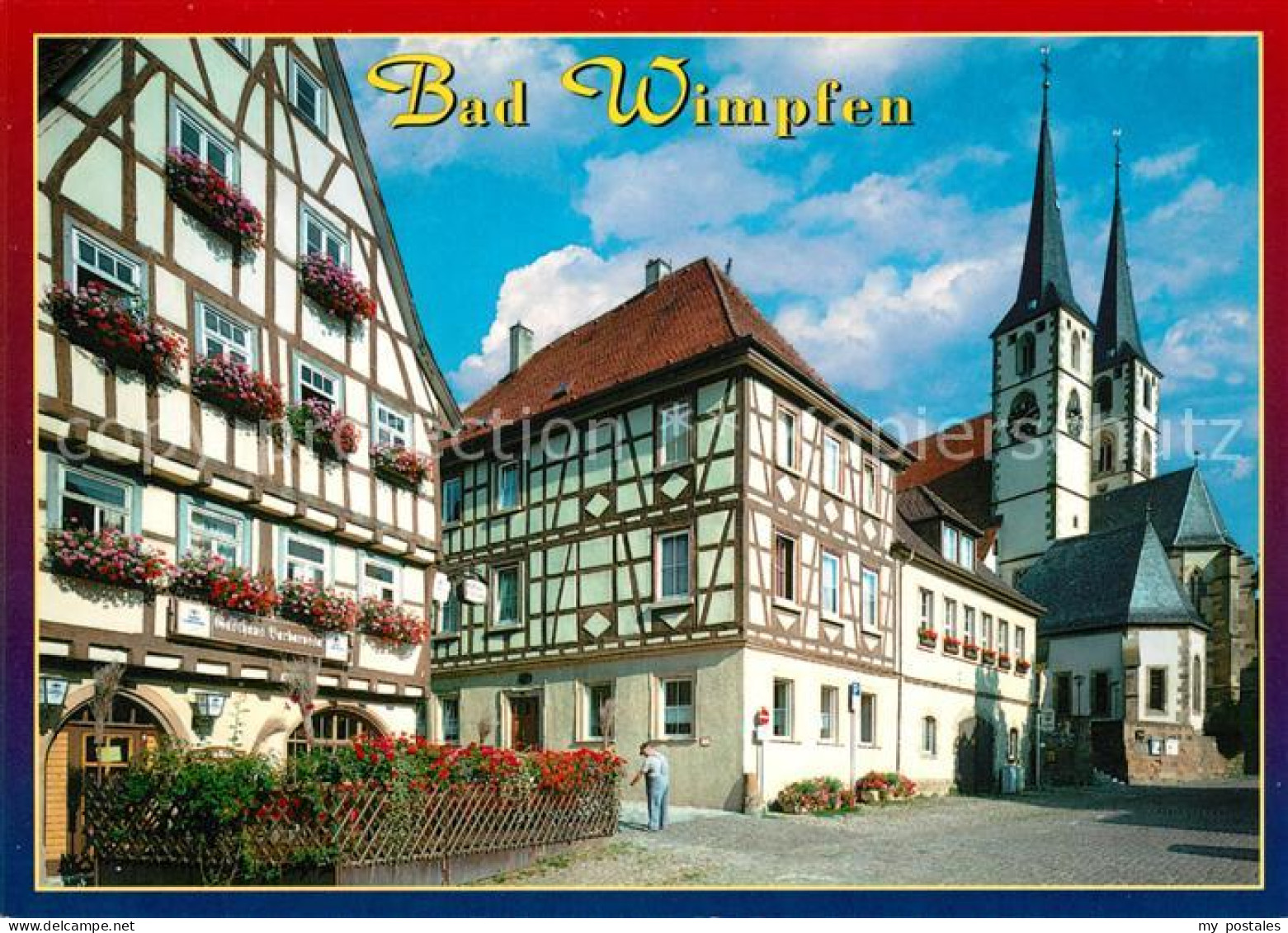 73179911 Wimpfen Bad Marktplatz Stadtkirche Fachwerk Wimpfen Bad - Bad Wimpfen