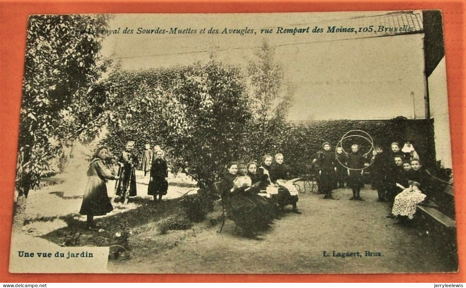 Bruxelles - Institut Royal Des Sourdes-Muettes Et Des Aveugles ,  Une Vue Des Jardins  - - Onderwijs, Scholen En Universiteiten