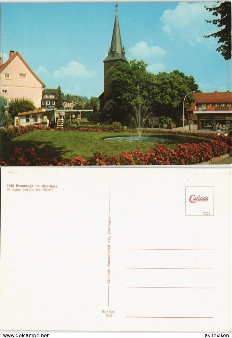 Ansichtskarte Braunlage Anlagen Bei Der Ev. Kirche 1976 - Braunlage