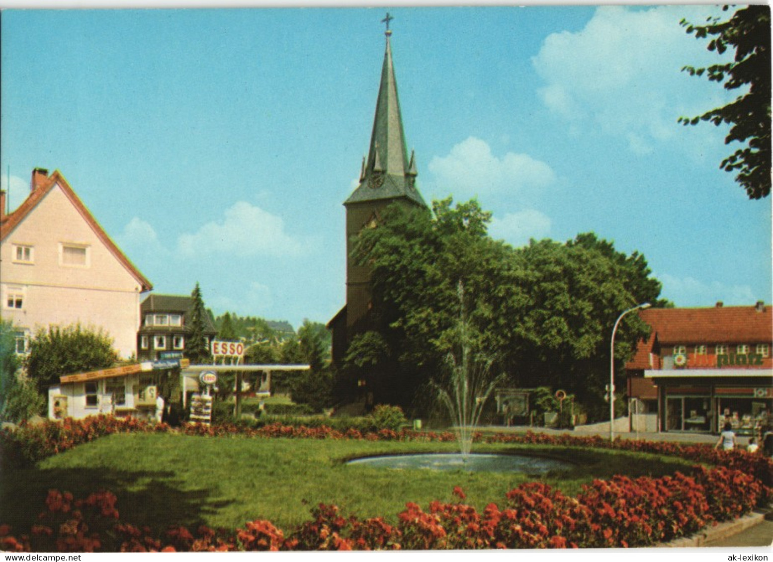 Ansichtskarte Braunlage Anlagen Bei Der Ev. Kirche 1976 - Braunlage