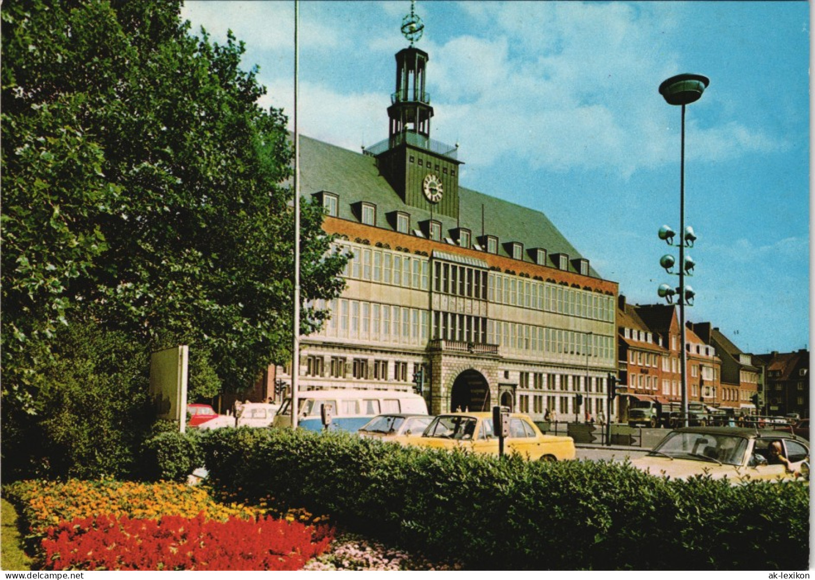 Ansichtskarte Emden Rathaus Mit Vorplatz 1987 - Emden