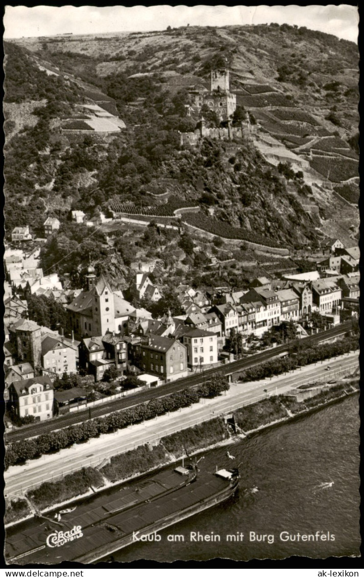 Ansichtskarte Kaub Burg Gutenfels Am Rhein 1965/1963 - Kaub