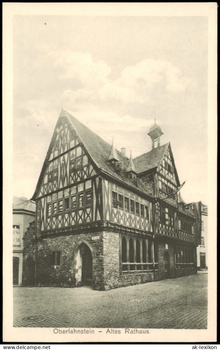 Ansichtskarte Oberlahnstein-Lahnstein Rathaus 1907 - Lahnstein