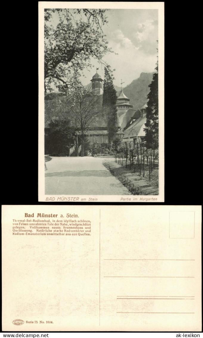 Bad Münster Am Stein-Ebernburg Partie Im Kurgarten Kurpark 1910 - Bad Muenster A. Stein - Ebernburg