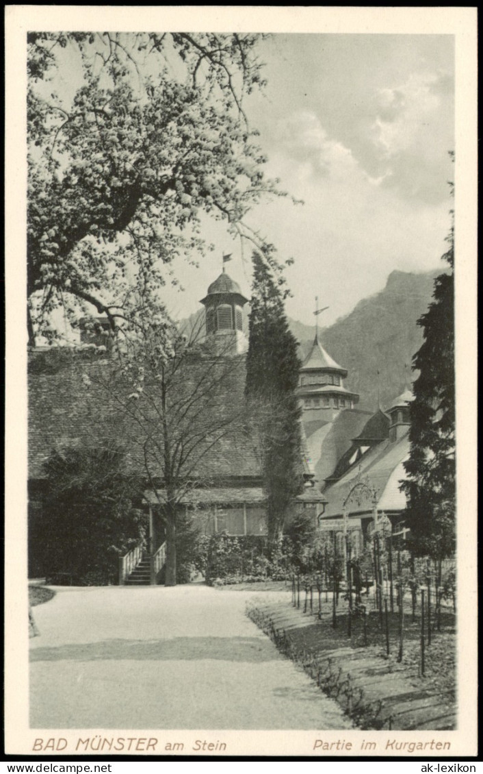 Bad Münster Am Stein-Ebernburg Partie Im Kurgarten Kurpark 1910 - Bad Muenster A. Stein - Ebernburg