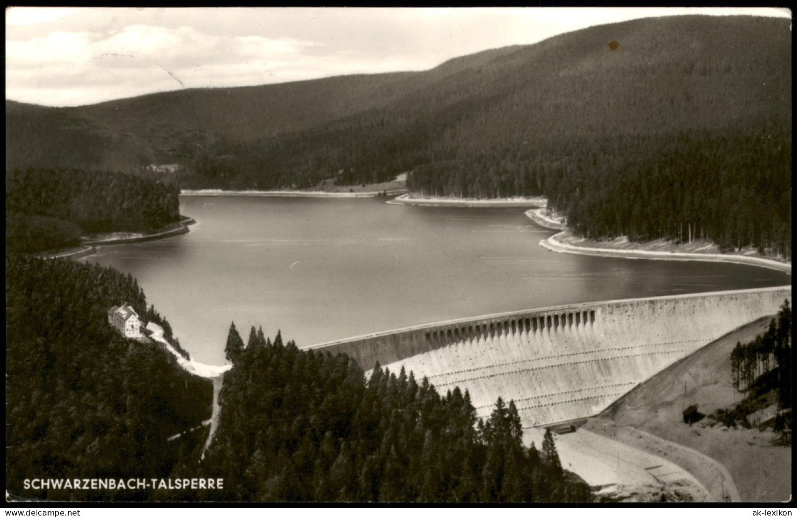 Ansichtskarte Forbach (Baden) Schwarzenbach-Talsperre Sperrmauer 1970 - Forbach