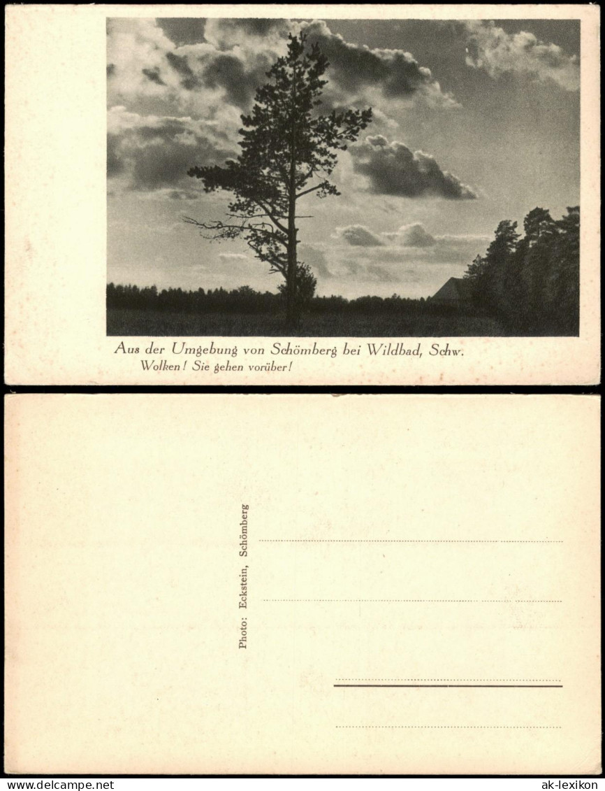 Ansichtskarte Schömberg (Schwarzwald) Aus Der Umgebung - Wolken-Spiel 1940 - Schömberg