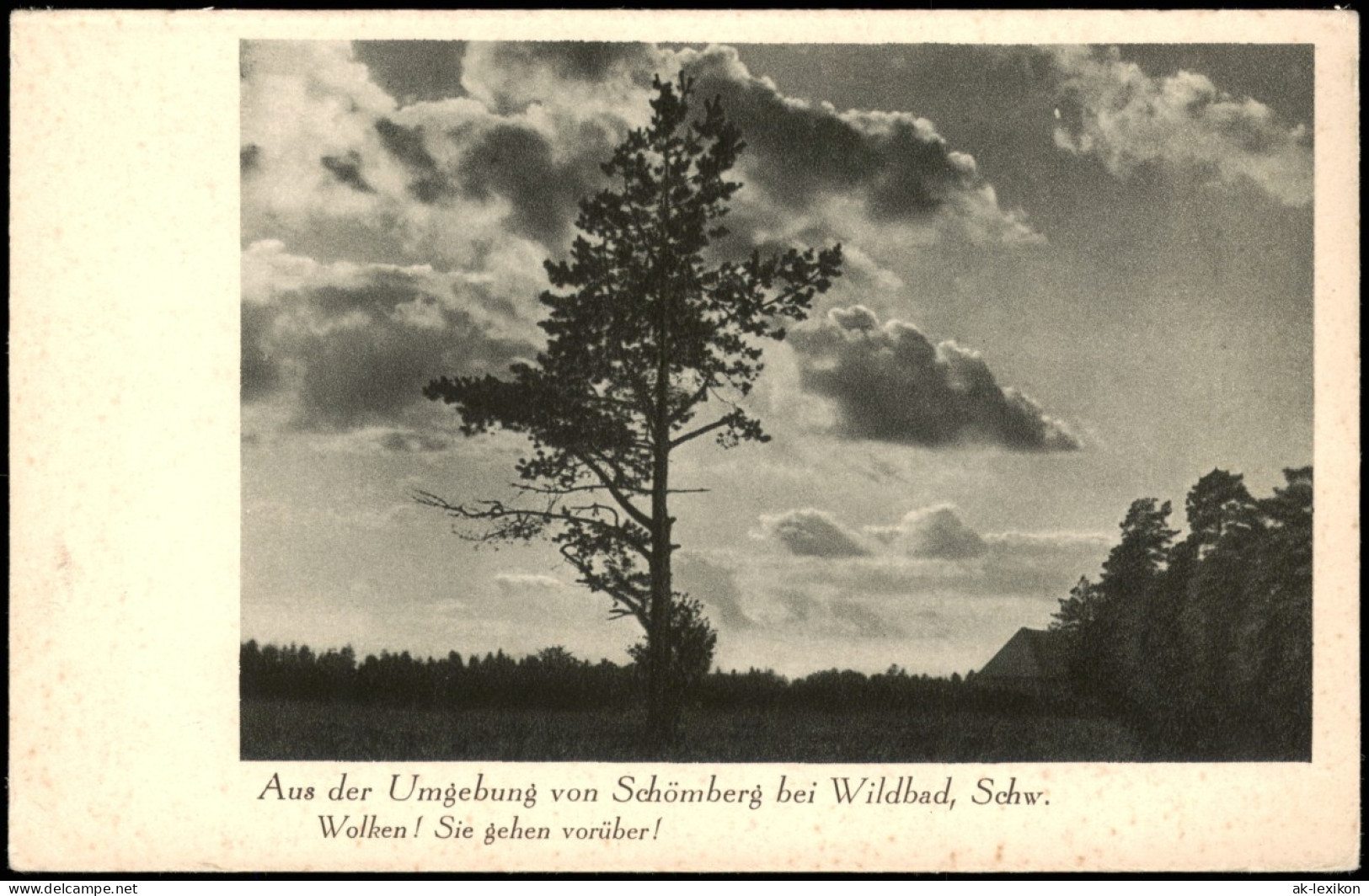 Ansichtskarte Schömberg (Schwarzwald) Aus Der Umgebung - Wolken-Spiel 1940 - Schömberg