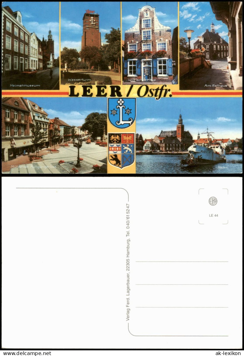 Leer (Ostfriesland) Mehrbild-AK Mit Hafen, Wasserturm, Heimatmuseum Uvm. 1990 - Leer