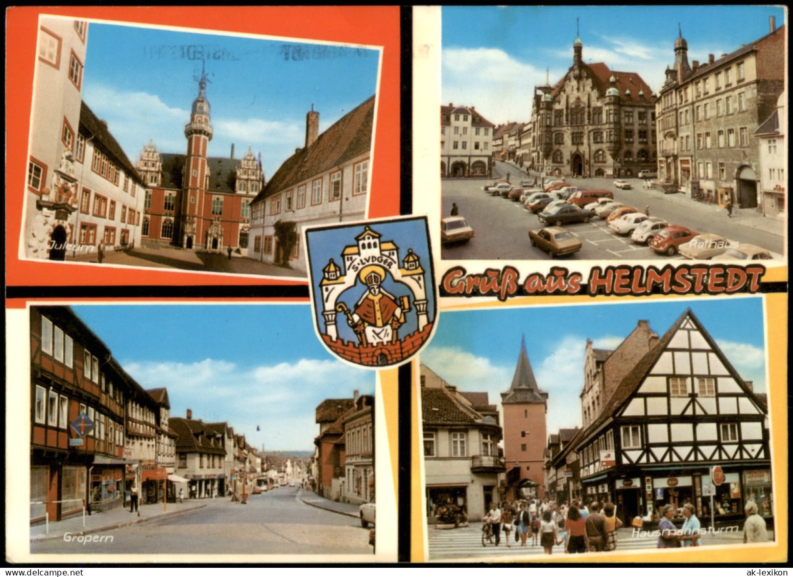 Helmstedt Mehrbild-AK Mit Stadtteilansichten, Ua. Gröpern, Rathaus Uvm. 1975 - Helmstedt