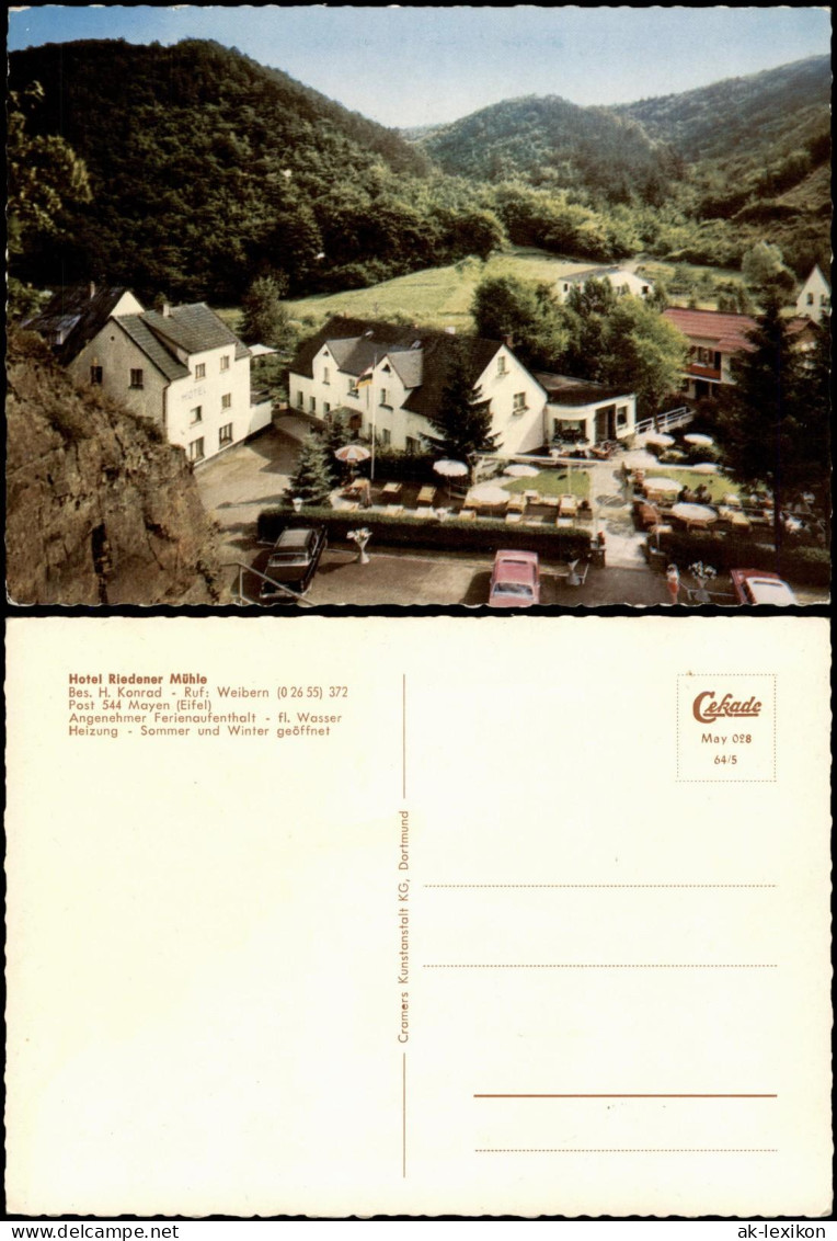 Ansichtskarte Mayen Hotel Riedener Mühle Bes. H. Konrad 1964 - Mayen